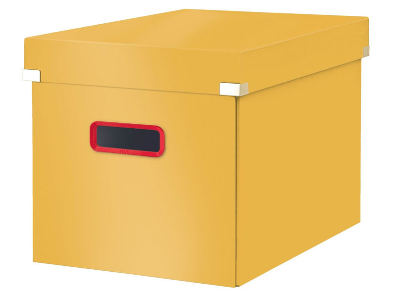 Leitz  Click & Store Cosy Aufbewahrungs- und Transportbox Cube Groß Warmes Gelb