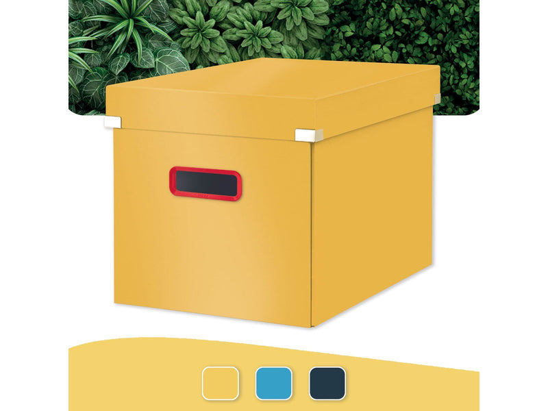 Leitz  Click & Store Cosy Aufbewahrungs- und Transportbox Cube Groß Warmes Gelb