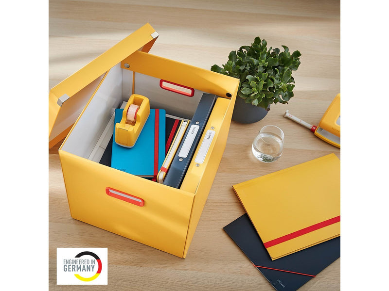 Leitz  Click & Store Cosy Aufbewahrungs- und Transportbox Cube Groß Warmes Gelb