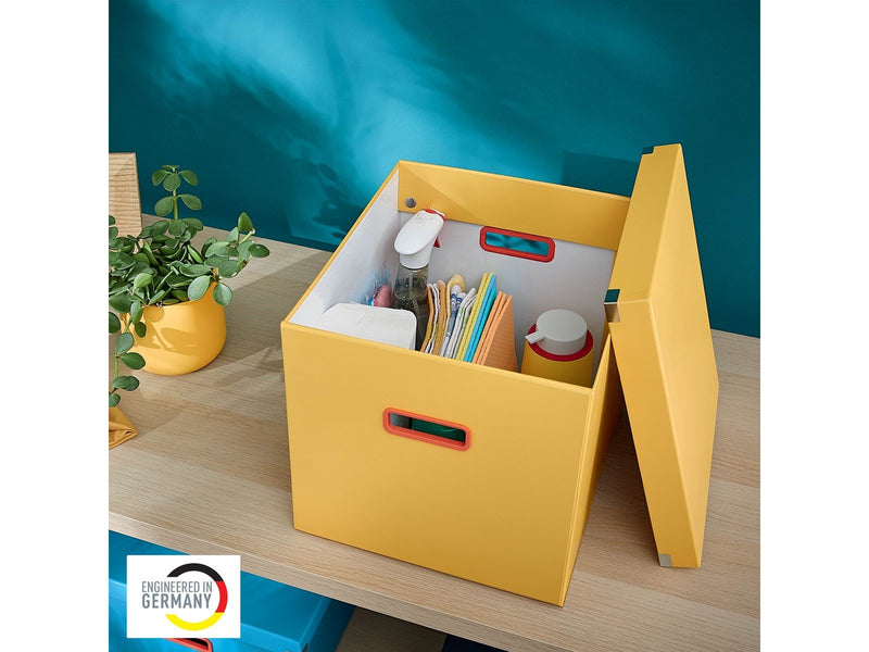 Leitz  Click & Store Cosy Aufbewahrungs- und Transportbox Cube Groß Warmes Gelb
