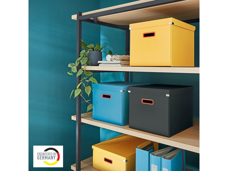 Leitz  Click & Store Cosy Aufbewahrungs- und Transportbox Cube Groß Warmes Gelb