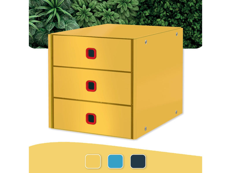 Leitz  Click & Store Cosy Schubladenset (3 Schubladen) Warmes Gelb
