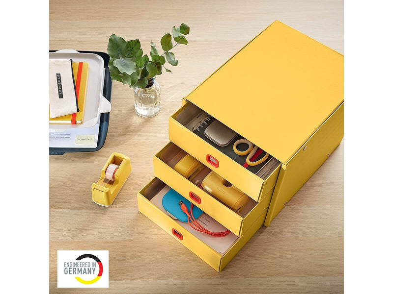 Leitz  Click & Store Cosy Schubladenset (3 Schubladen) Warmes Gelb