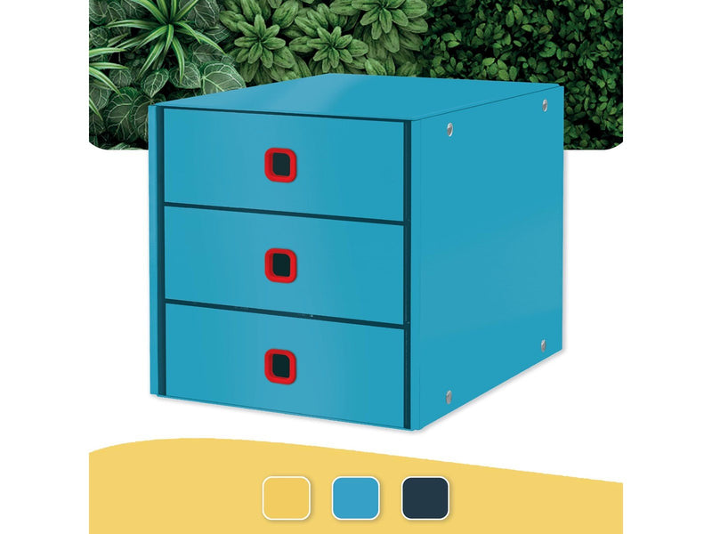 Leitz  Click & Store Cosy Schubladenset (3 Schubladen) Sanftes Blau