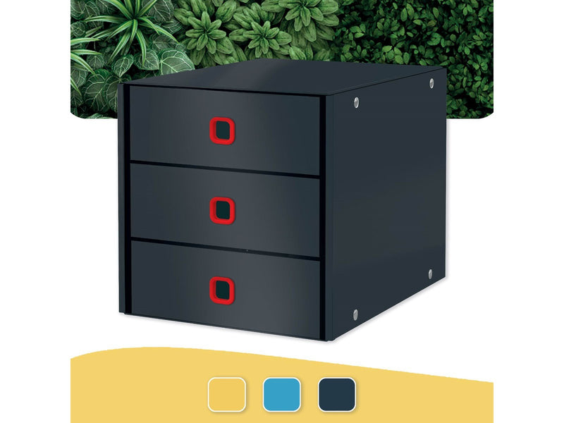Leitz  Click & Store Cosy Schubladenset (3 Schubladen) Samtgrau