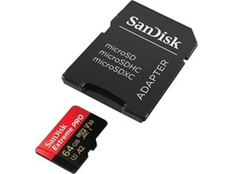 SanDisk Extreme Pro microSD/SD - 200MB/s - 64GB
