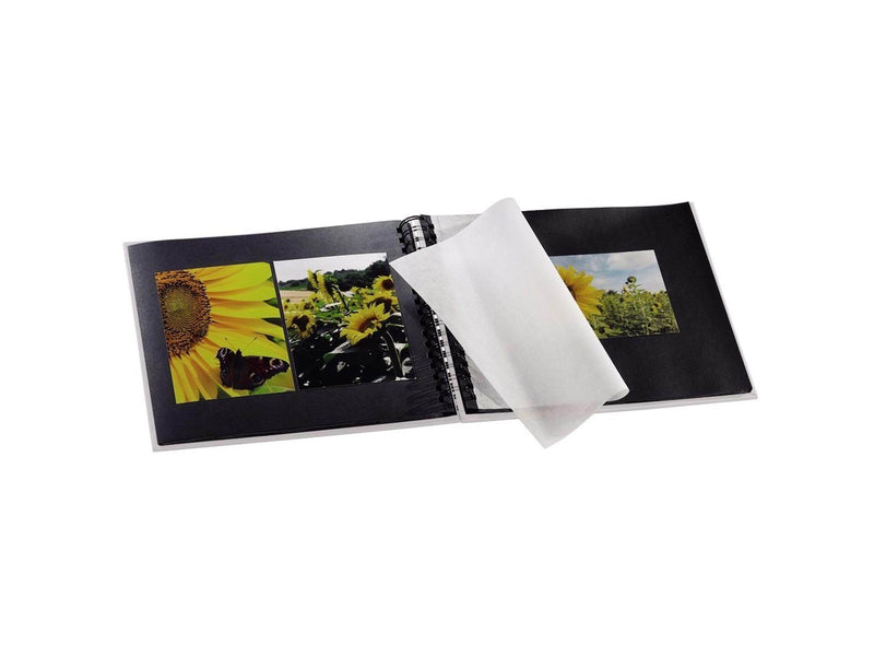 Hama "Fine Art" Spiral Album 28 x 24 cm 50 Black Pages chalk