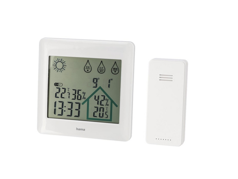 Hama "Action" Weather Station white