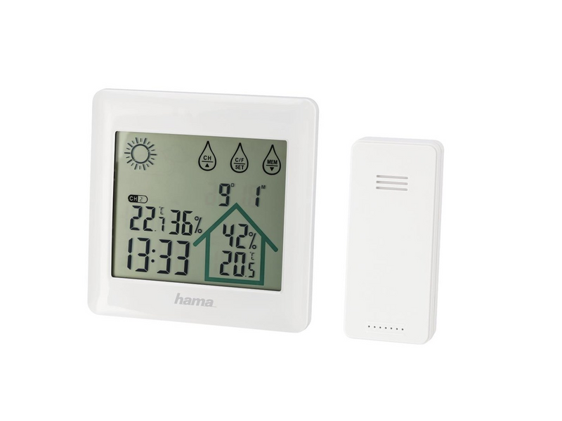 Hama "Action" Weather Station white