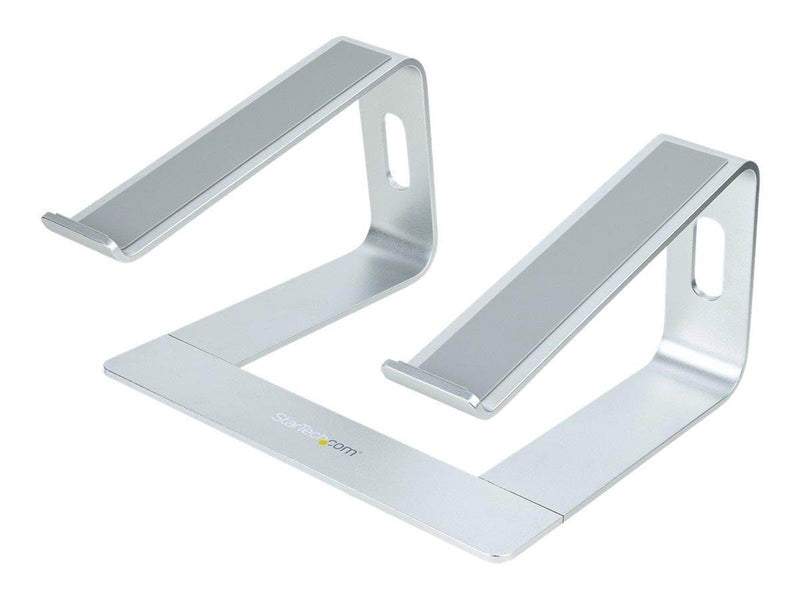 StarTech.com Laptop Stand for Desk 5kg/11lb Aluminum Silver Ergonomic (LAPTOP-STAND-SILVER) - notebook stand