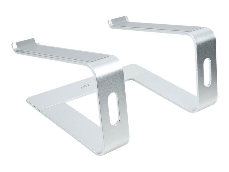 StarTech.com Laptop Stand for Desk 5kg/11lb Aluminum Silver Ergonomic (LAPTOP-STAND-SILVER) - notebook stand