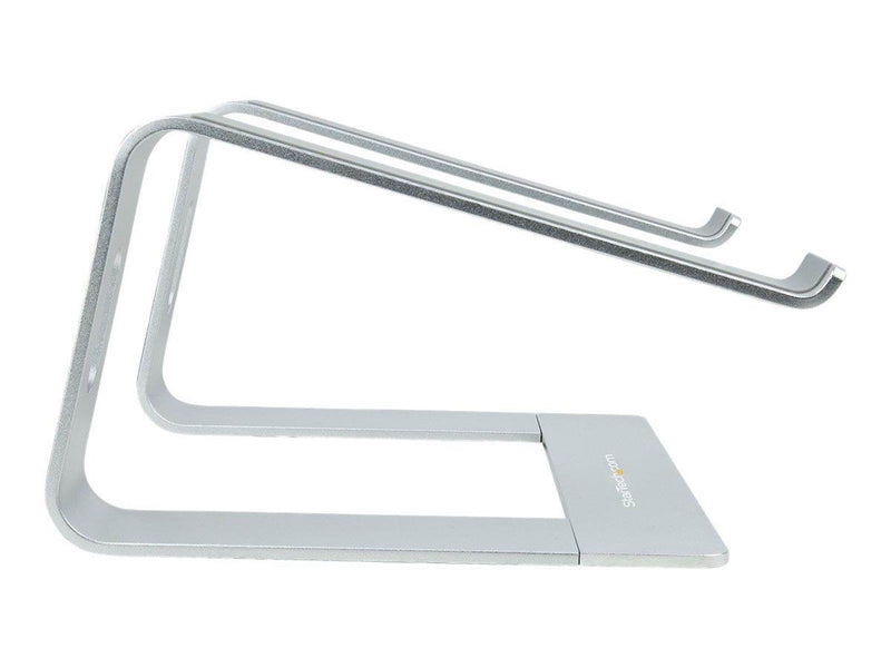 StarTech.com Laptop Stand for Desk 5kg/11lb Aluminum Silver Ergonomic (LAPTOP-STAND-SILVER) - notebook stand