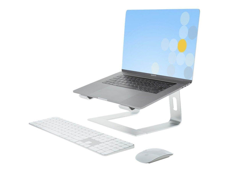 StarTech.com Laptop Stand for Desk 5kg/11lb Aluminum Silver Ergonomic (LAPTOP-STAND-SILVER) - notebook stand