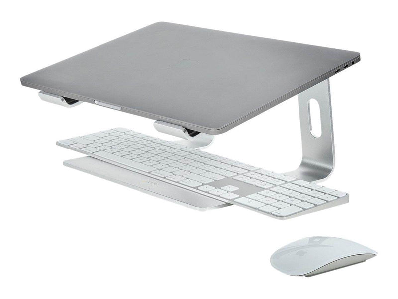 StarTech.com Laptop Stand for Desk 5kg/11lb Aluminum Silver Ergonomic (LAPTOP-STAND-SILVER) - notebook stand