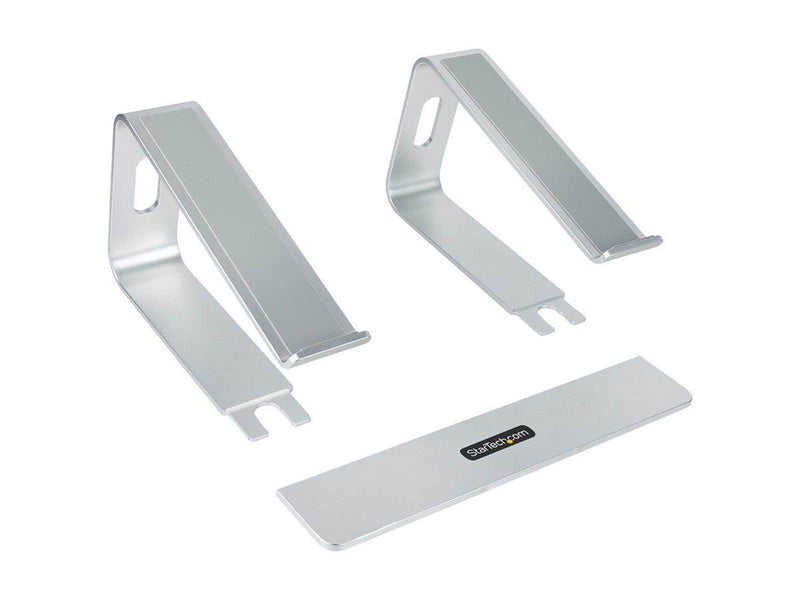 StarTech.com Laptop Stand for Desk 5kg/11lb Aluminum Silver Ergonomic (LAPTOP-STAND-SILVER) - notebook stand