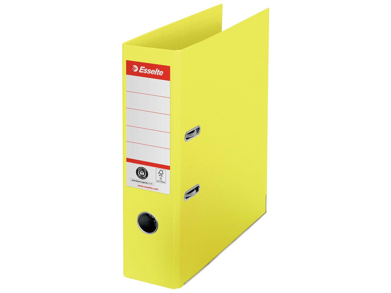 Esselte No. 1 Ordner, 100% Recycling-Karton, Gelb