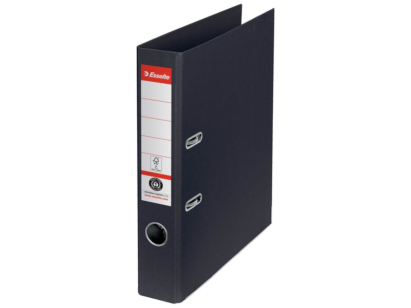 Esselte No. 1 Ordner, 100% Recycling-Karton, Schwarz