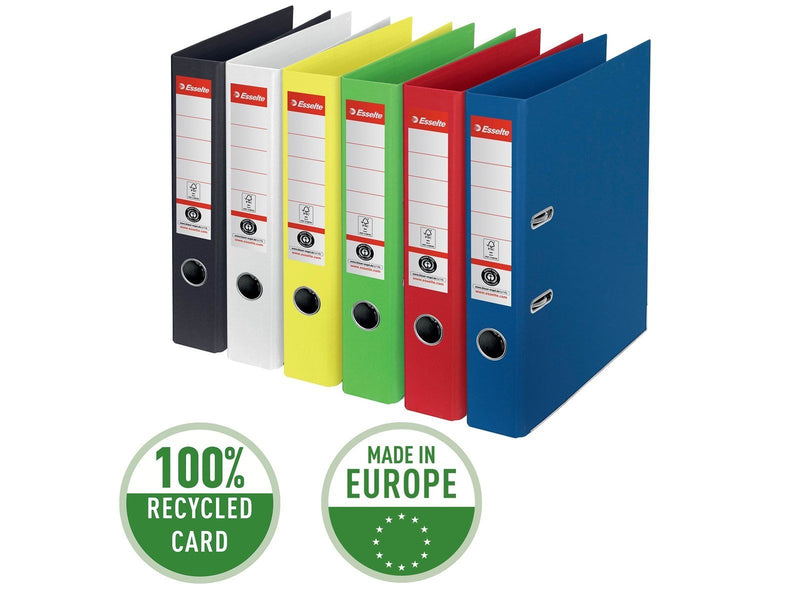 Esselte No. 1 Ordner, 100% Recycling-Karton, Grün