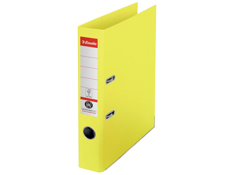 Esselte No. 1 Ordner, 100% Recycling-Karton, Gelb