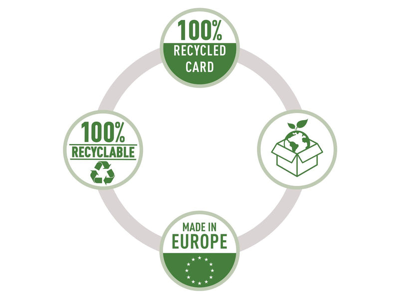 Esselte No. 1 Ordner, 100% Recycling-Karton, Gelb