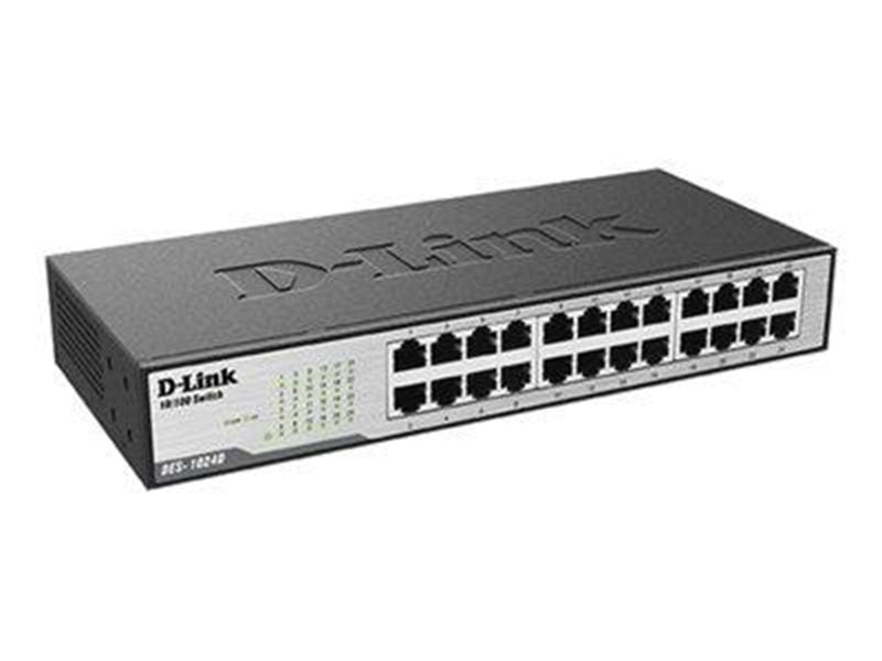 D-Link DES-1024D 24-Port Fast Ethernet Unmanaged Desktop Switch