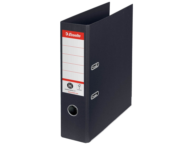 Esselte No. 1 Ordner, 100% Recycling-Karton, Schwarz