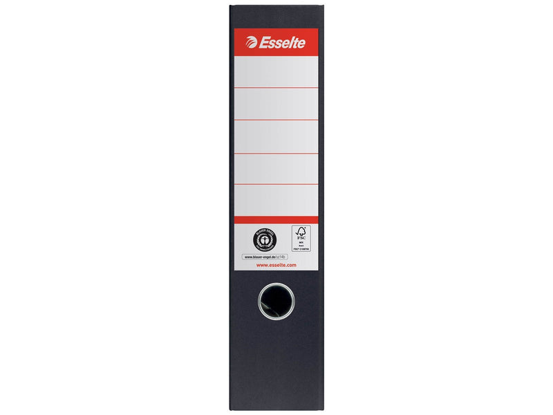 Esselte No. 1 Ordner, 100% Recycling-Karton, Schwarz