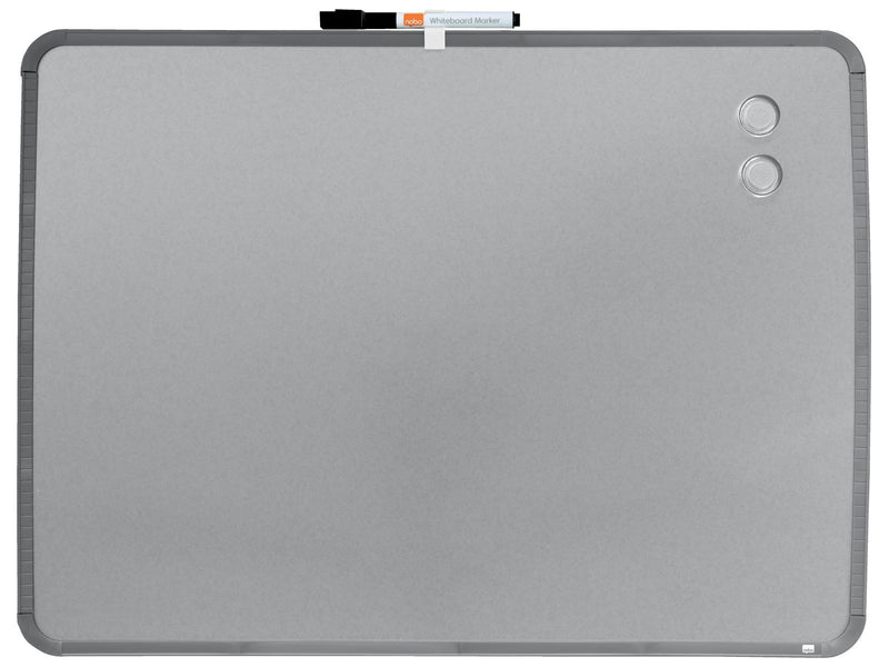 Nobo magnetisches Whiteboard, schmaler, silberner Rahmen 58 x 43 cm