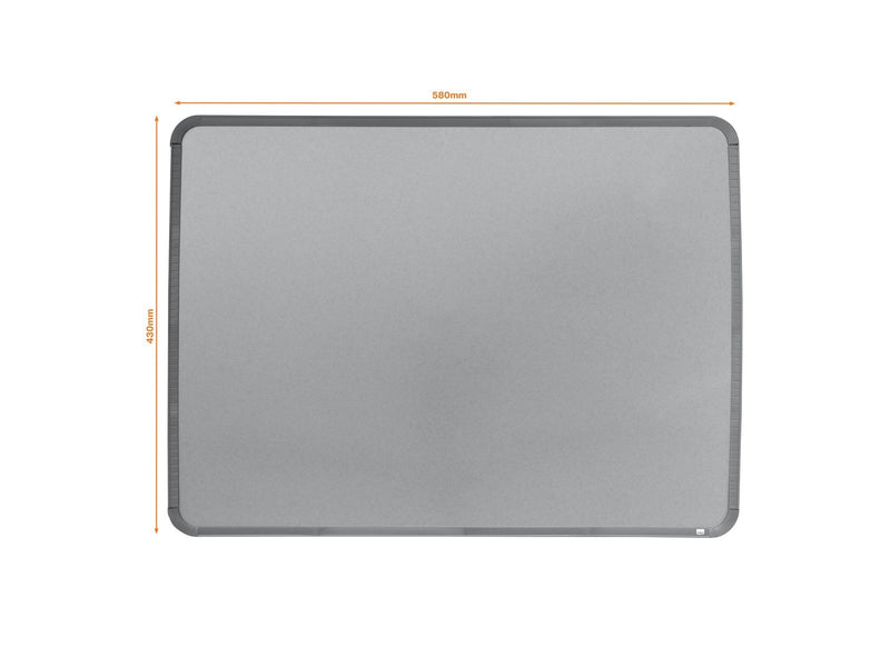 Nobo magnetisches Whiteboard, schmaler, silberner Rahmen 58 x 43 cm