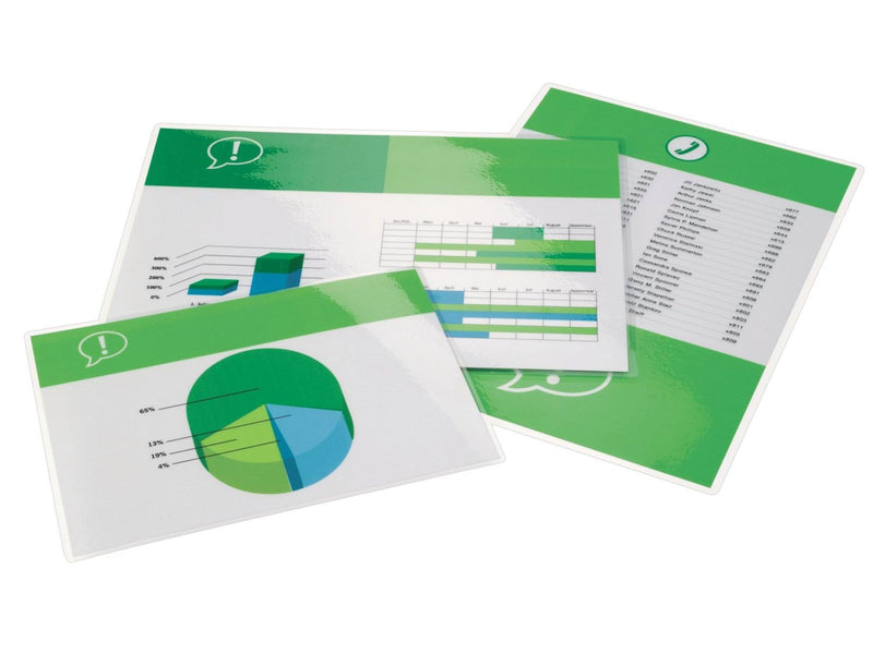GBC Document™ Laminiertasche für Dokumente, glänzend, Format A4, 2 x 250 Mikron