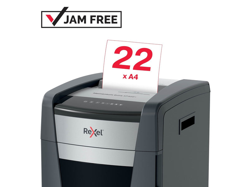 Rexel Momentum Extra XP422+ Anti-Papierstau Partikelschnitt-Aktenvernichter