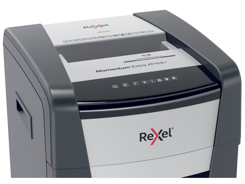 Rexel Momentum Extra XP418+ Anti-Papierstau Partikelschnitt-Aktenvernichter