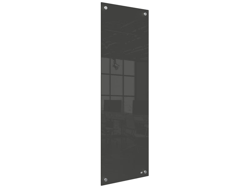 Nobo  Schmales Glas Whiteboard 30 x 90 cm Schwarz