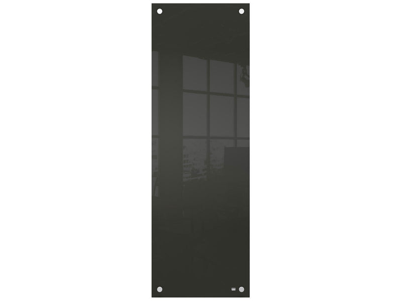Nobo  Schmales Glas Whiteboard 30 x 90 cm Schwarz