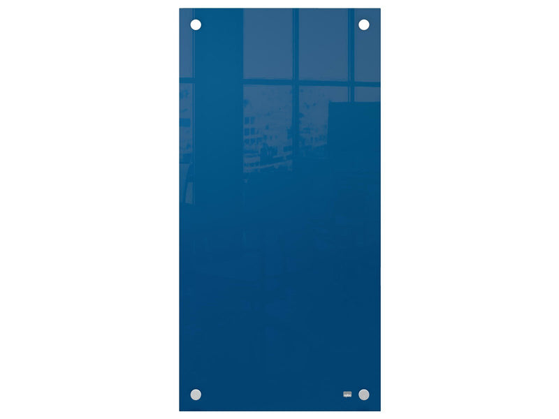 Nobo  Schmales Glas Whiteboard 30 x 60 cm Blau