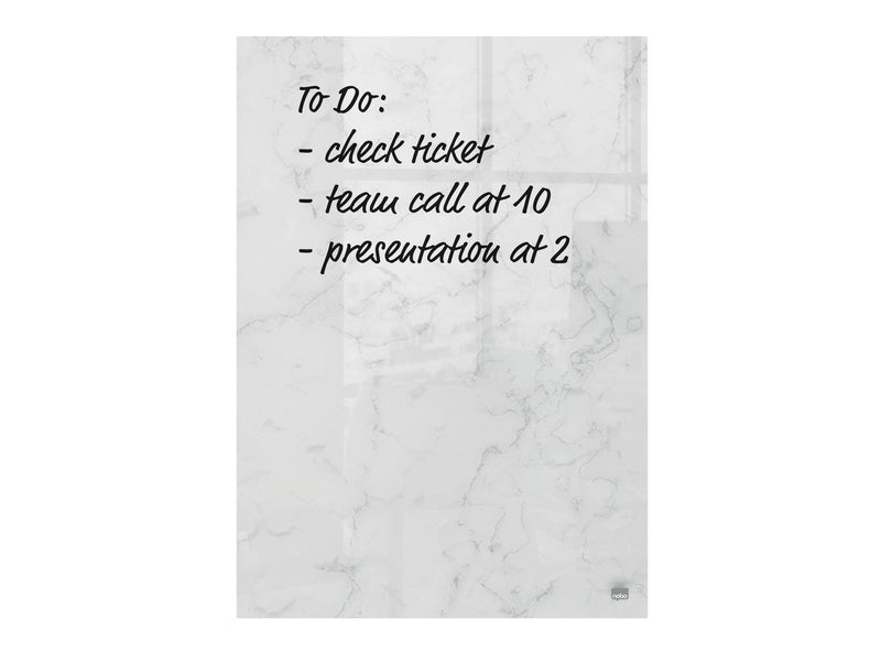 Nobo Glas Desktop-Notiztafeln 15,2 x 23 cm, 2er Set