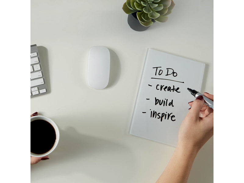 Nobo Glas Desktop-Notiztafeln 15,2 x 23 cm, 2er Set