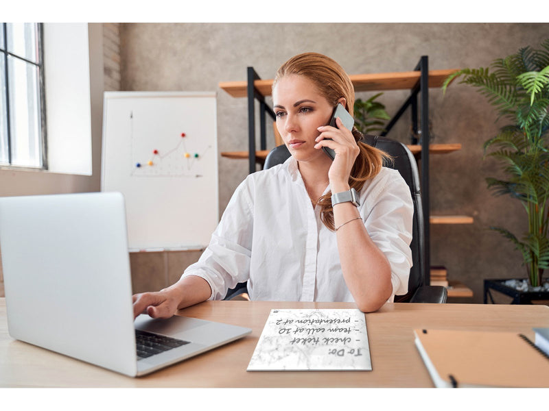 Nobo Glas Desktop-Notiztafeln 15,2 x 23 cm, 2er Set