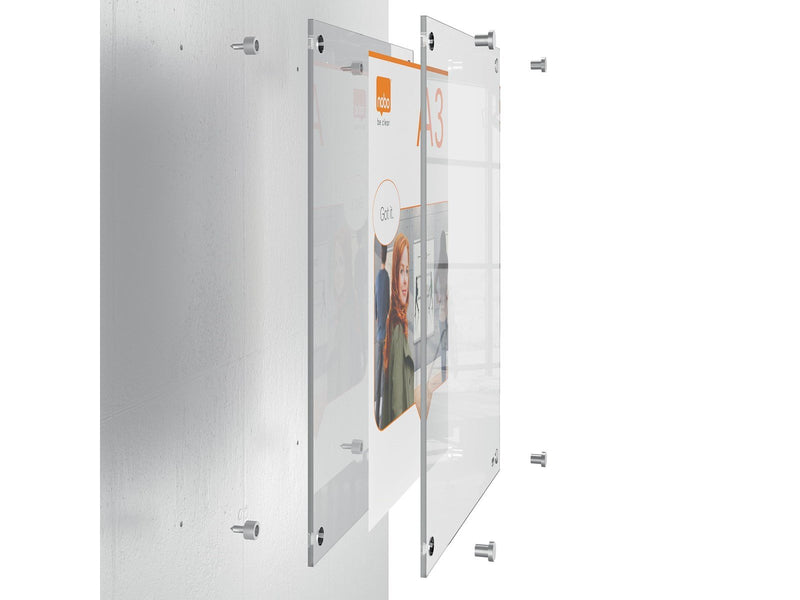 Nobo Premium Plus Acryl Posterrahmen A5, Wandmontage