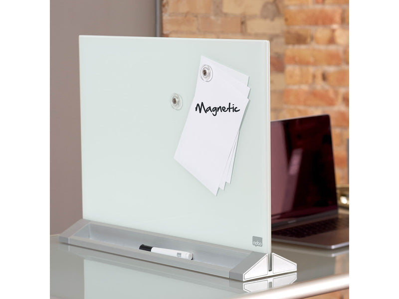 Nobo Glas Desktop-Tafel mit magnetischer Glasoberfläche 60 x 43 cm