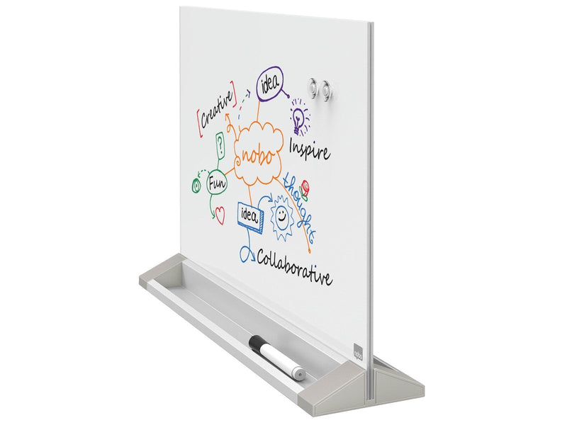 Nobo Glas Desktop-Tafel mit magnetischer Glasoberfläche 60 x 43 cm