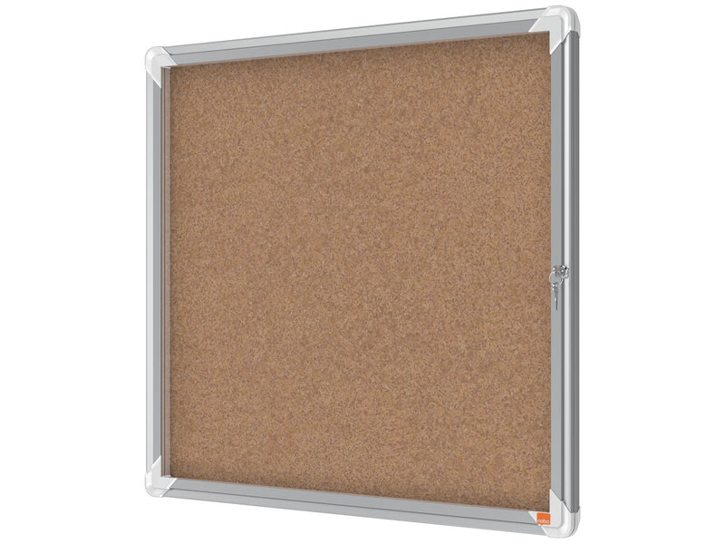 Nobo Premium Plus Schaukasten für den Innenbereich 6 x A4, Kork, Klapptür