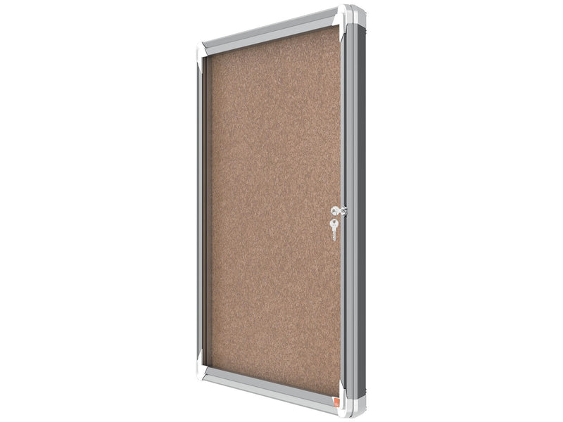 Nobo Premium Plus Schaukasten für den Innenbereich 6 x A4, Kork, Klapptür
