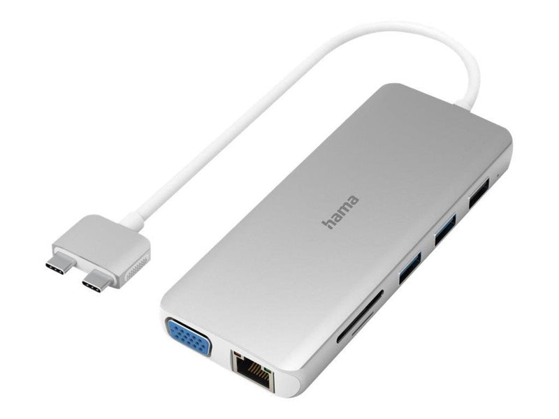 Hama docking station - USB-C 3.2 Gen 1 - VGA HDMI - GigE - 100W
