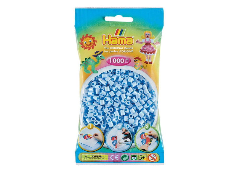 Hama Beads - Pastel Ice Blue 1000 pcs