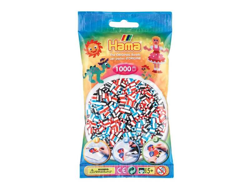 Hama Ironing beads mix - Striped 1000 pcs