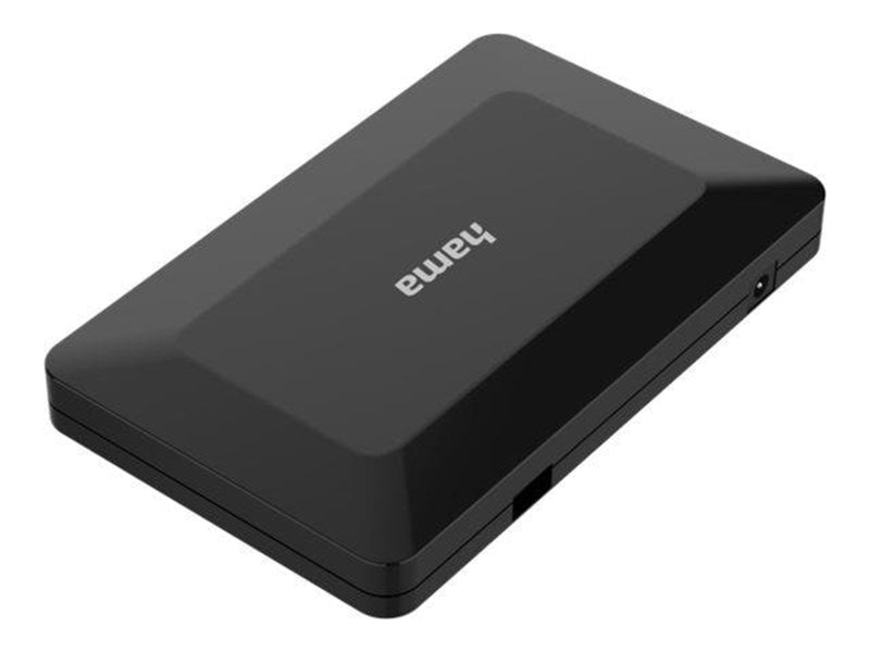 Hama USB Hub 4 Ports USB 2.0 480 Mbit/s incl. Cable and Power Supply Unit USB-Hubs - 4 - Schwarz