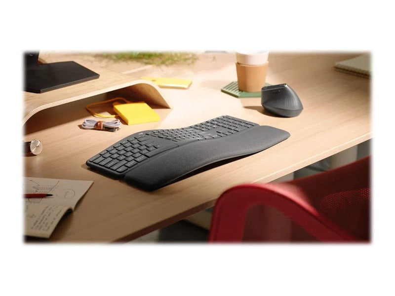 Logitech ERGO K860 - keyboard - AZERTY - French - graphite - Tastaturen - Französisch - Schwarz