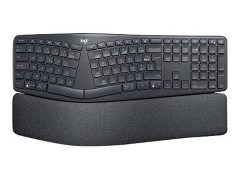 Logitech ERGO K860 - keyboard - AZERTY - French - graphite - Tastaturen - Französisch - Schwarz