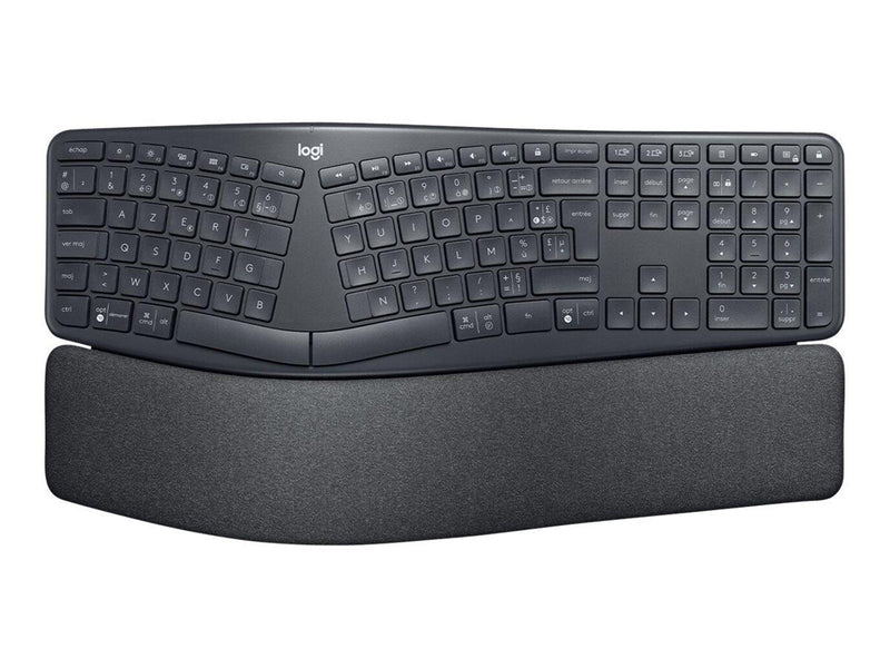 Logitech ERGO K860 - keyboard - AZERTY - French - graphite - Tastaturen - Französisch - Schwarz